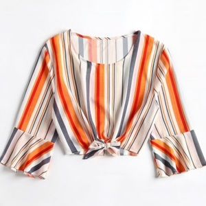 Zaful striped crop top